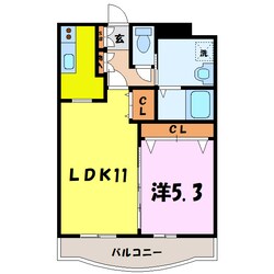 ポラリス（熊谷市新堀）の物件間取画像